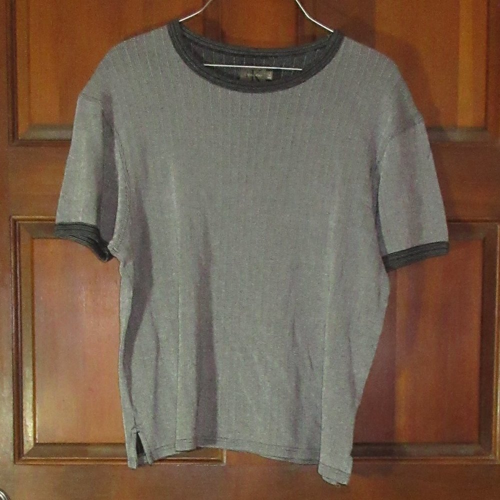 CALVIN KLEIN SHORT SLEEVE RAYON/COTTON TOP XL